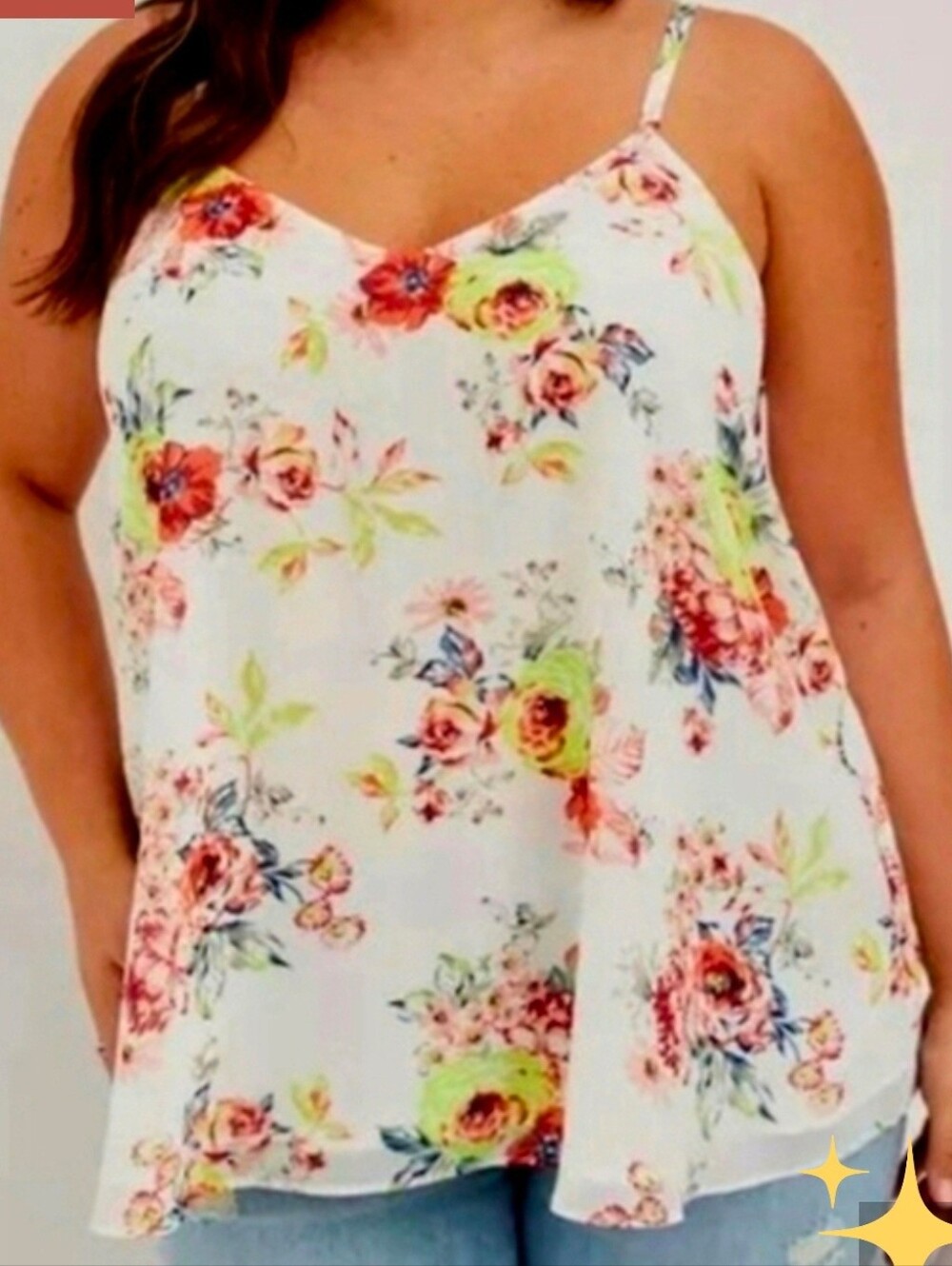 Torrid Double Swing Floral Sophie Cami 1X